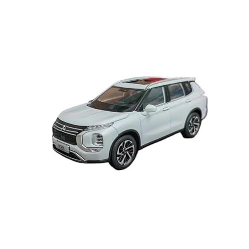 YRXIAO Modellbausatz Auto 1/43 für Mitsubishis Outlander SUV Legierung Auto Modell Diecast Metall Spielzeug Geländewagen Auto Modell Miniatur Skala Für Wohndekorationen(White) von YRXIAO