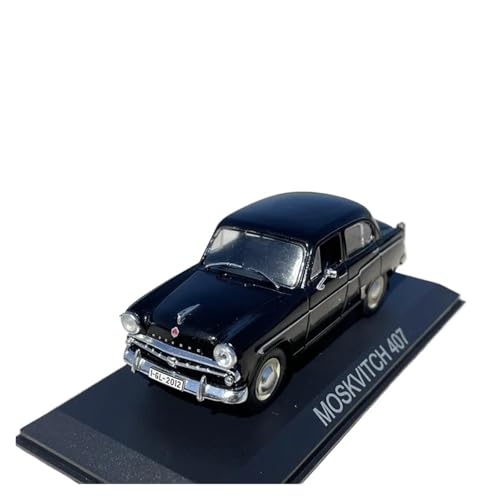 YRXIAO Modellbausatz Auto 1/43 für Moskvich 407 Legierung Klassische Alte Auto Modell Diecast Metall Retro Vintage Auto Fahrzeuge Modell Sammlung Für Wohndekorationen von YRXIAO