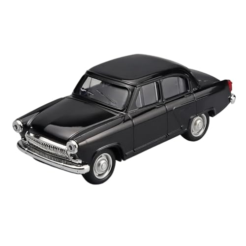 YRXIAO Modellbausatz Auto 1/43 für Wolga GAZ-21 Legierung Auto Modell Druckguss Metall Klassische Fahrzeuge Auto Modell Sound Und Licht Sammlung Für Wohndekorationen(Black) von YRXIAO