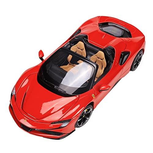 YRXIAO Modellbausatz Auto 1 18 Für Ferrari SF90 Hardcover Metalllegierung Simulation Automodell Handwerk Dekoration Sammlung Spielzeug Geschenk Für Wohndekorationen(B) von YRXIAO