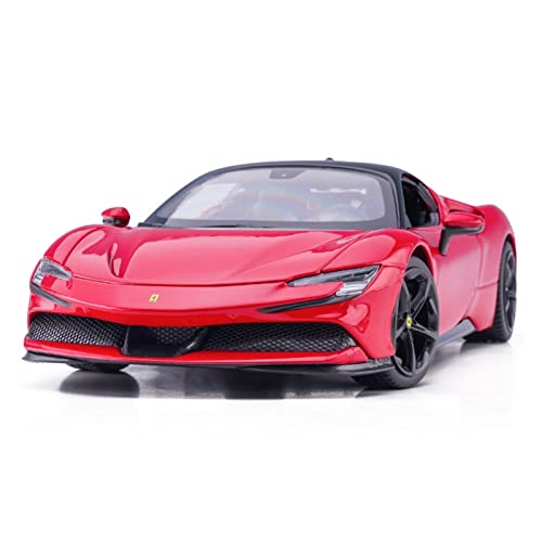 YRXIAO Modellbausatz Auto 1 18 Für Ferrari SF90 Supersportwagen Alloy Die Casting Model Collection Spielzeugauto Kindergeschenke Für Wohndekorationen von YRXIAO