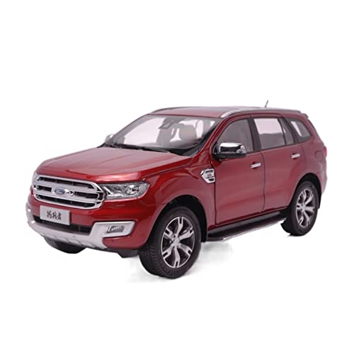 YRXIAO Modellbausatz Auto 1 18 Für Ford Everest Endeavour Red SUV Zinklegierung Simulation Automodell Für Erwachsenes Werbegeschenk Für Wohndekorationen von YRXIAO