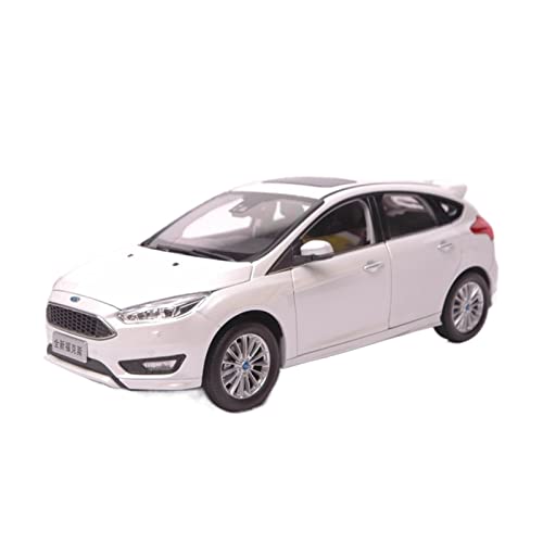 YRXIAO Modellbausatz Auto 1 18 Für Ford Focus 2015 White Alloy Diecast Spielzeugauto-Modell Als Geschenk Handarbeit Für Jungen Erwachsene Für Wohndekorationen von YRXIAO