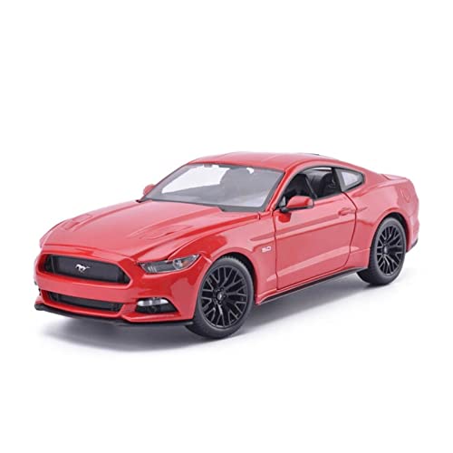 YRXIAO Modellbausatz Auto 1 18 Für Ford Mustang Rot Legierung Druckguss Modellsammlung Spielzeugauto Kindergeschenke Für Wohndekorationen von YRXIAO