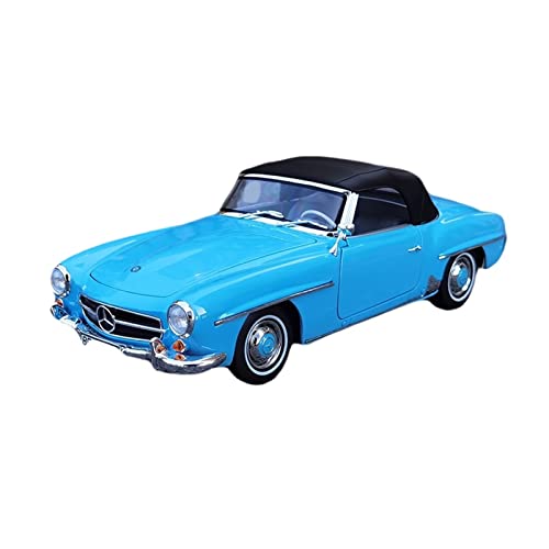 YRXIAO Modellbausatz Auto 1 18 Für Mercedes-Benz 190SL Blaue Roadster-Legierung Druckguss-Modelldekorationssammlung Für Wohndekorationen von YRXIAO