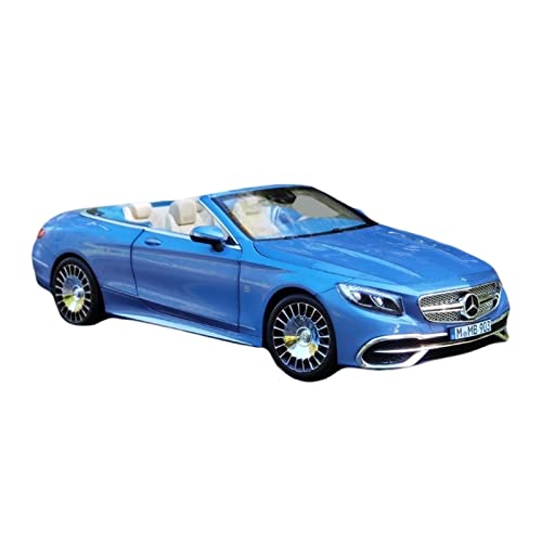 YRXIAO Modellbausatz Auto 1 18 Für Mercedes-Benz Maybach Blue Roadster Alloy Druckgussmodell Dekorationssammlung Display Für Wohndekorationen von YRXIAO