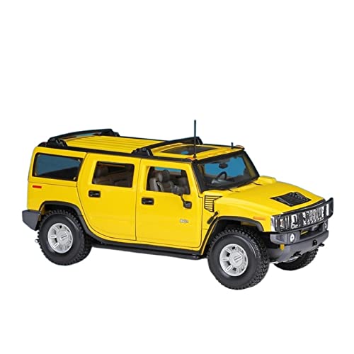 YRXIAO Modellbausatz Auto 1 18 Passend Für Hummer 2003 H2 Metalldruckguss Muscle Simulation Automodell Sammlerstück Miniatur Souvenir Für Wohndekorationen(B) von YRXIAO