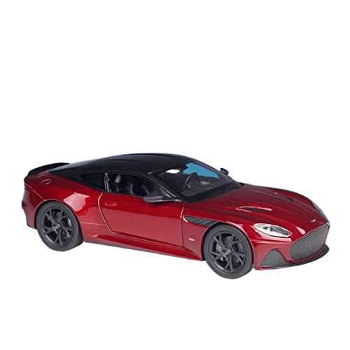 YRXIAO Modellbausatz Auto 1 24 Für Aston Martin DBS Sportwagenmodell Statische Druckgussfahrzeuge Erwachsene Sammlerstück Display Geschenk Für Wohndekorationen(Rot) von YRXIAO