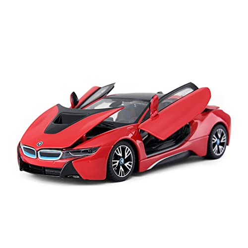 YRXIAO Modellbausatz Auto 1 24 Für BMW I8 Legierung Druckguss Automodell Dekoration Geschenk Junge Spielzeug Sammeln Für Wohndekorationen(C) von YRXIAO