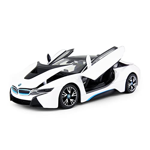 YRXIAO Modellbausatz Auto 1 24 Für BMW I8 Legierung Druckguss Automodell Dekoration Geschenk Junge Spielzeug Sammeln Für Wohndekorationen(D) von YRXIAO