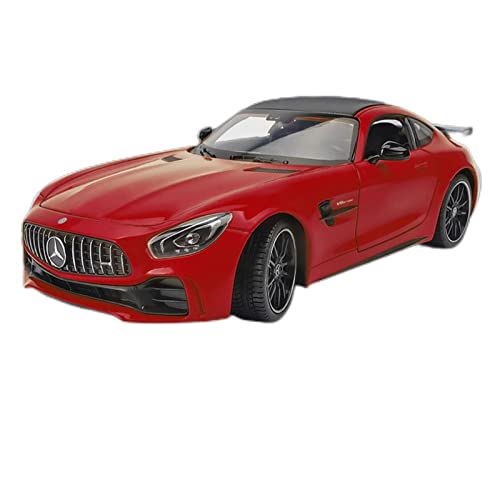 YRXIAO Modellbausatz Auto 1 24 Für Benz AMG GT-R Simulation Legierung Sportwagen Modell Diecast Vehicle Toys Collection Display Gift Für Wohndekorationen(Rot) von YRXIAO