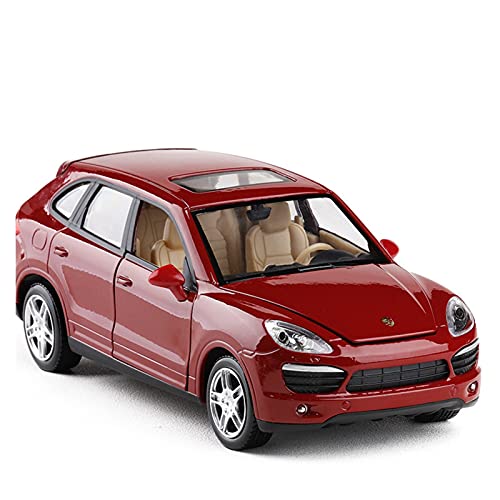 YRXIAO Modellbausatz Auto 1 24 Für Cayenne SUV High Simulation Zinklegierung 4-Türer Automodell Für Jungen Erwachsene Wohndekorationen(Rot) von YRXIAO