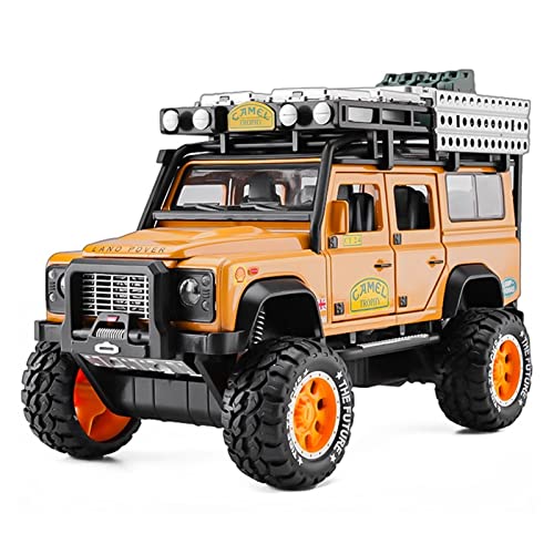 YRXIAO Modellbausatz Auto 1 24 Für Land Rover Defender Camel Cup Legierung Die Casting Model Collection Spielzeug Kindergeschenke Für Wohndekorationen von YRXIAO