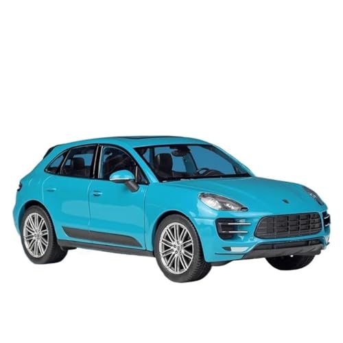 YRXIAO Modellbausatz Auto 1 24 Für Porsche Macan Turbo Legierung Auto Modell Handwerk Sammlung Spielzeug Geschenk Für Wohndekorationen(Blau) von YRXIAO