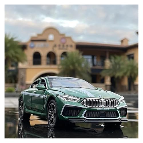 YRXIAO Modellbausatz Auto 1 32 Für BMW M8 Legierung Auto Simulation Modell Diecast Spielzeug Auto Metall Sammlung Miniatur Spielzeug Für Wohndekorationen(Grün) von YRXIAO