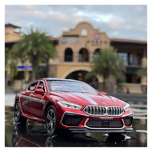 YRXIAO Modellbausatz Auto 1 32 Für BMW M8 Legierung Auto Simulation Modell Diecast Spielzeug Auto Metall Sammlung Miniatur Spielzeug Für Wohndekorationen(Rot) von YRXIAO