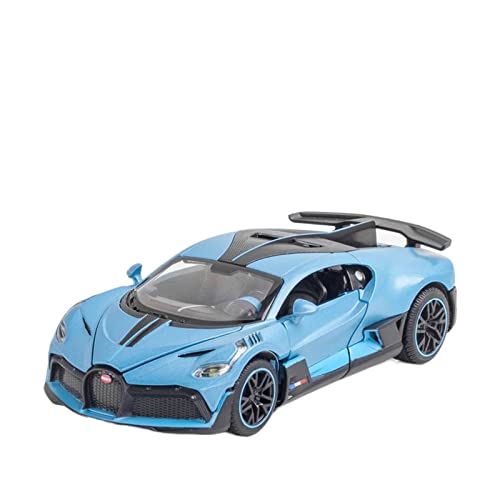 YRXIAO Modellbausatz Auto 1 32 Für Bugatti Divo Sport Druckguss Simulation Auto Modell Legierung Pull Back Sound Licht Spielzeug Fahrzeug Für Wohndekorationen(A) von YRXIAO