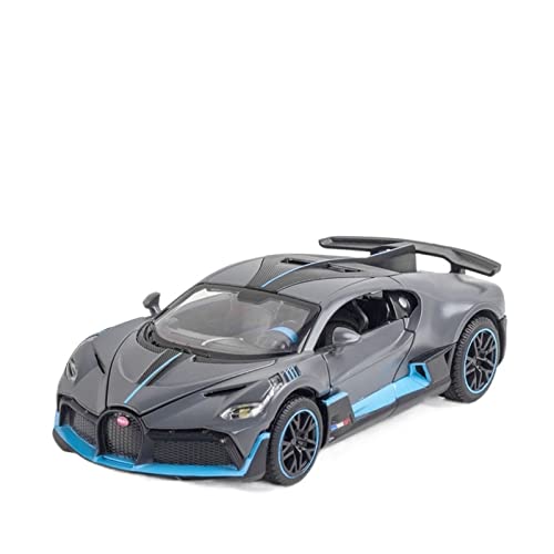 YRXIAO Modellbausatz Auto 1 32 Für Bugatti Divo Sport Druckguss Simulation Auto Modell Legierung Pull Back Sound Licht Spielzeug Fahrzeug Für Wohndekorationen(B) von YRXIAO