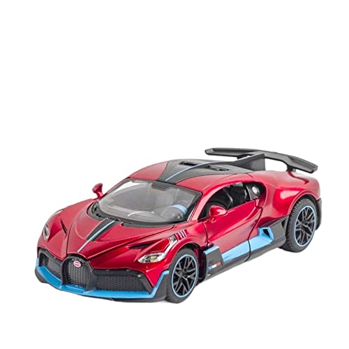 YRXIAO Modellbausatz Auto 1 32 Für Bugatti Divo Sport Druckguss Simulation Auto Modell Legierung Pull Back Sound Licht Spielzeug Fahrzeug Für Wohndekorationen(D) von YRXIAO