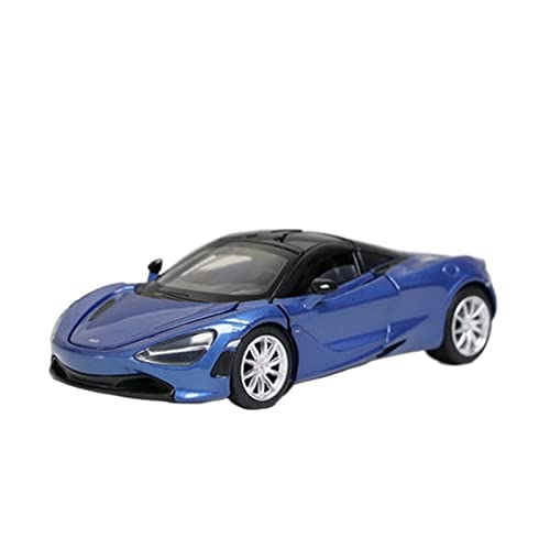 YRXIAO Modellbausatz Auto 1 32 Für McLaren 720S Druckgusslegierung Sportwagenmodell Sound Und Licht Kindermetallspielzeug Geschenke Zum Sammeln Für Wohndekorationen(Blau) von YRXIAO