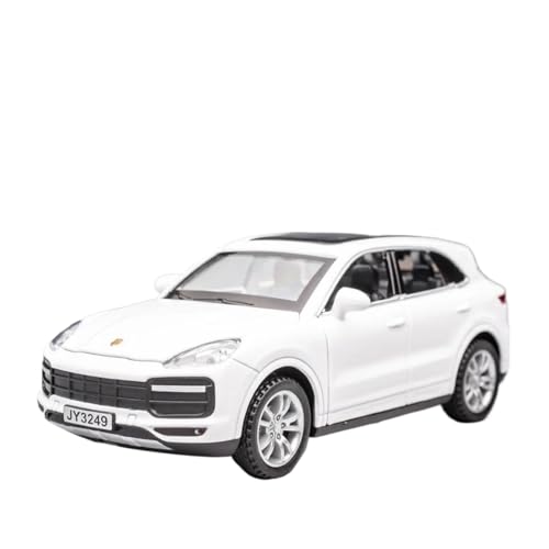 YRXIAO Modellbausatz Auto 1 32 Für Porsche Cayenne Turbo Legierung Auto Modell Auto Ornamente Sammlung Spielzeug Modell Für Wohndekorationen(White) von YRXIAO