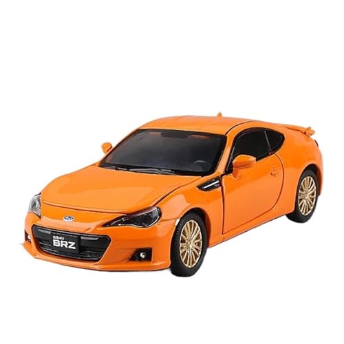 YRXIAO Modellbausatz Auto 1 32 Für Subaru BRZ Automodell Legierung Auto Druckgussmodell Pull Back Spielzeug Sammlerstücke Für Wohndekorationen(Orange) von YRXIAO