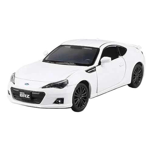 YRXIAO Modellbausatz Auto 1 32 Für Subaru BRZ Automodell Legierung Auto Druckgussmodell Pull Back Spielzeug Sammlerstücke Für Wohndekorationen(White) von YRXIAO