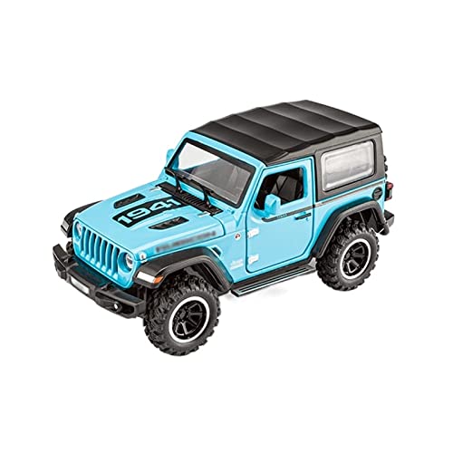 YRXIAO Modellbausatz Auto 1 32 Passend Für Jeep Wrangler Pickup Diecast Model Car Pull Back Light Sound Doors Collection Boys Toy Vehicle Für Wohndekorationen(B) von YRXIAO