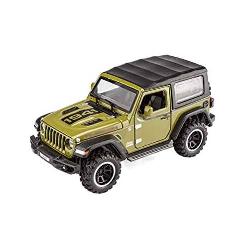 YRXIAO Modellbausatz Auto 1 32 Passend Für Jeep Wrangler Pickup Diecast Model Car Pull Back Light Sound Doors Collection Boys Toy Vehicle Für Wohndekorationen(C) von YRXIAO