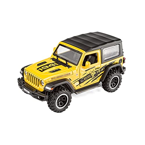 YRXIAO Modellbausatz Auto 1 32 Passend Für Jeep Wrangler Pickup Diecast Model Car Pull Back Light Sound Doors Collection Boys Toy Vehicle Für Wohndekorationen(D) von YRXIAO