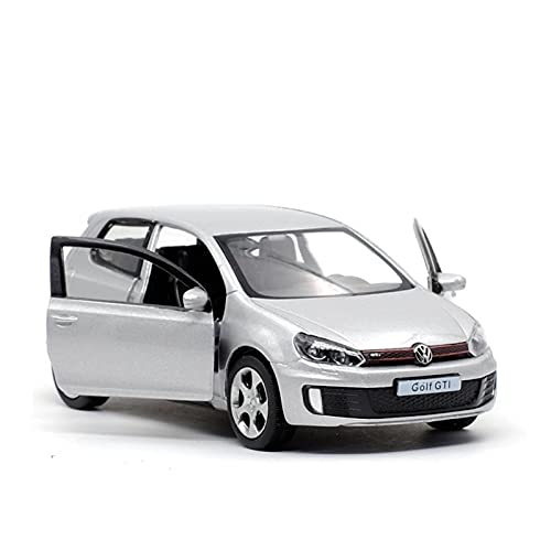 YRXIAO Modellbausatz Auto 1 36 for Golf GTI Zinklegierung Automodell Dekoration Abnehmbares Kinderspielzeug Geschenk Für Wohndekorationen(White) von YRXIAO