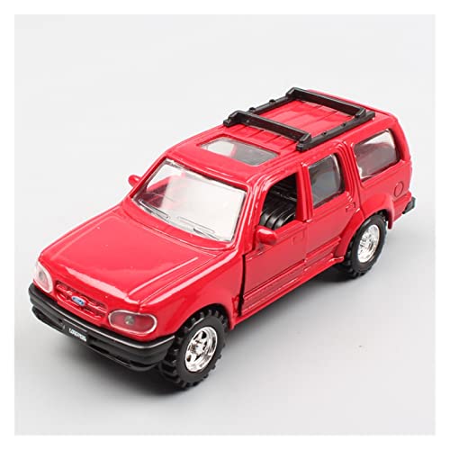 YRXIAO Modellbausatz Auto 1 43 Für Ford Explorer Classic SUV Legierung Diecast Automodell Spielzeug Junge Geschenksammlung Dekoration Für Wohndekorationen(Rot) von YRXIAO