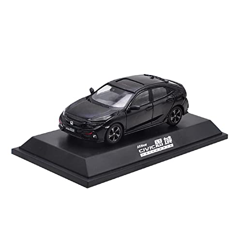 YRXIAO Modellbausatz Auto 1 43 Für Honda Civic 2020 Hatchback Legierung Automodell Druckgussfahrzeug Sammlergeschenk Souvenir Display Für Wohndekorationen(Schwarz) von YRXIAO