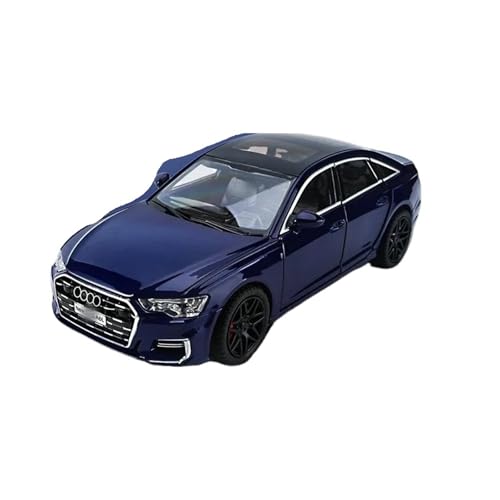 YRXIAO Modellbausatz Auto 1: 24 Für Audi A6L Legierung Modell Akusto-optische Feedback Sechs Tür Modell Ornament Hause Dekoration Modell Dekoration Für Wohndekorationen von YRXIAO