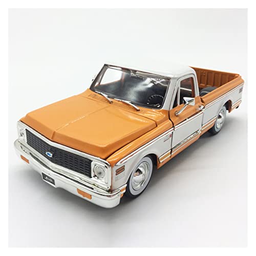 YRXIAO Modellbausatz Auto 1: 24 Für Chevrolet 1972 Pickup Alloy Car Model Collection Ornaments Geschenke Dekoration Spielzeug Für Wohndekorationen(A) von YRXIAO