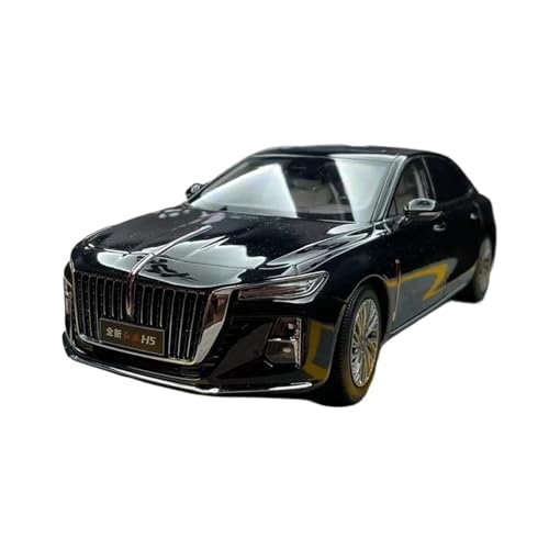 YRXIAO Modellbausatz Auto 1:18 FÜR Century Dragon 2023 Hongqi H5 Limousine Legierung Auto Modell Sammlung Druckguss Auto Modelle Hobby Auto Modelle Für Wohndekorationen(Black) von YRXIAO