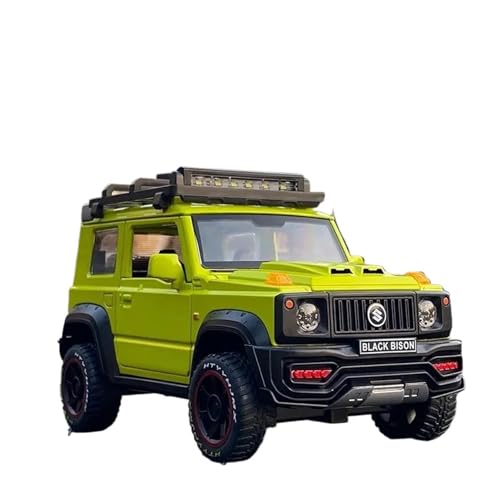 YRXIAO Modellbausatz Auto 1:18 FÜR Suzuki Jimny Legierung Auto Modell Druckguss Metall Spielzeug Geländewagen Auto Modell Sound Und Licht Display Für Wohndekorationen von YRXIAO