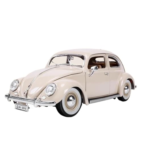 YRXIAO Modellbausatz Auto 1:18 FÜR Volkswagen 1955 Käfer Legierung Luxusfahrzeug Druckgussautos Modell Spielzeugsammlung Hobby Display Druckguss Für Wohndekorationen von YRXIAO