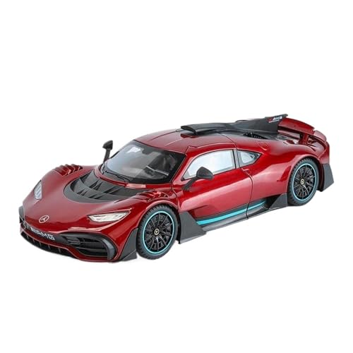 YRXIAO Modellbausatz Auto 1:18 Für Benzs One Alloy Sportwagenmodell Druckguss Metall Konzept Rennfahrzeuge Automodell Sound Und Licht Spielzeug Für Wohndekorationen(Red) von YRXIAO