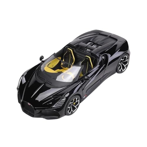 YRXIAO Modellbausatz Auto 1:18 Für Bugatti Mistral Cabriolet-Sportwagen Legierungsmodellauto Limitierte Auflage Ausstellungsstück Modellautos Für Wohndekorationen(Black) von YRXIAO