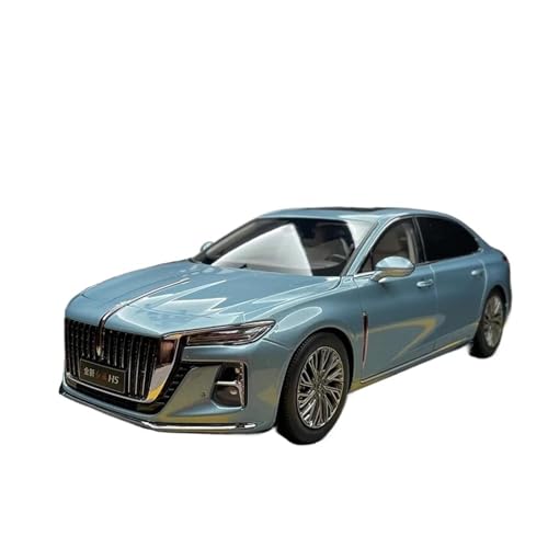 YRXIAO Modellbausatz Auto 1:18 Für Century Dragon Hongqi H5 2023 Limousine Legierung Auto Modell Sammlung Dekoration Modell Autos Dekoration Auto Für Wohndekorationen(Blue) von YRXIAO