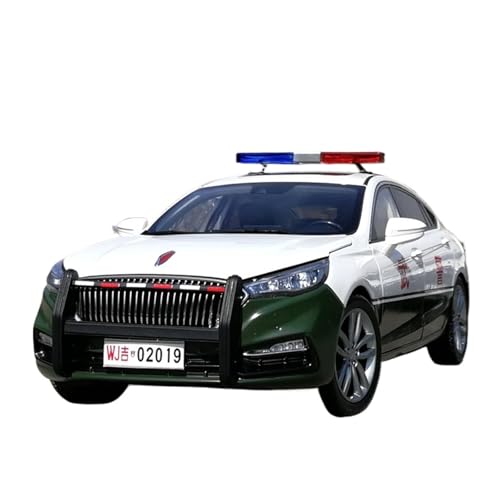 YRXIAO Modellbausatz Auto 1:18 Für Century Dragon Red Flag H5 Sedan Bewaffnete Polizeiversion des Legierungsdruckgussmodells Polizeiauto Red Flag Für Wohndekorationen von YRXIAO