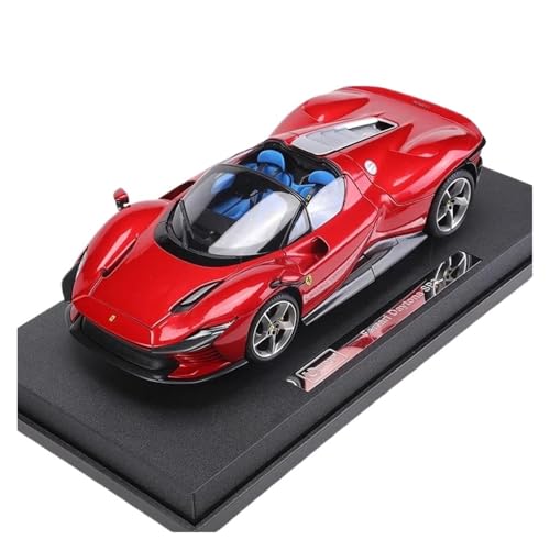 YRXIAO Modellbausatz Auto 1:18 Für Ferrari Refined Sports Model Daytona-SP3 Statische Gussfahrzeuge Sammlung Themenparty Dekoration Fahrzeugmodell Für Wohndekorationen(Red) von YRXIAO