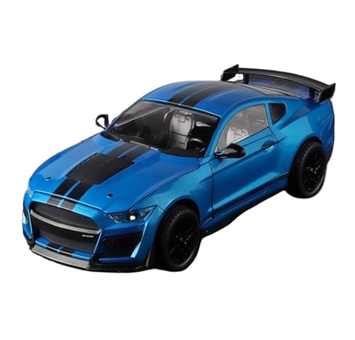 YRXIAO Modellbausatz Auto 1:18 Für Ford Mustang GT500 Miniatur Legierung Druckguss Metall Fahrzeug Modell Sammeln Sound Und Licht Spielzeug Modell Für Wohndekorationen von YRXIAO