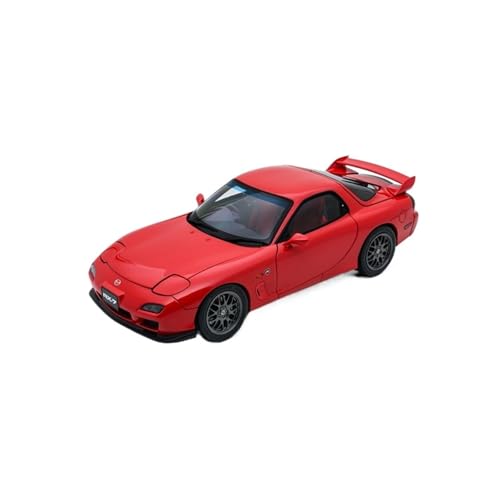 YRXIAO Modellbausatz Auto 1:18 Für Mazda RX7 Spirit R 2002 Legierung Vollautomodell Sammlerstück Limited Edition Legierung Automodell Für Wohndekorationen(Red) von YRXIAO