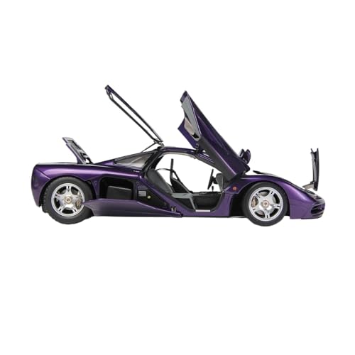 YRXIAO Modellbausatz Auto 1:18 Für McLaren F1 XP5 Diecast-Automodellmodelle Limited Edition-Autos Display Sammlerauto Heimdekoration Modellautos Für Wohndekorationen(Purple) von YRXIAO