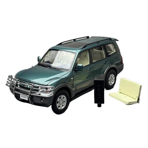 YRXIAO Modellbausatz Auto 1:18 Für Mitsubishi Pajero V73 Automodell SUV Metallsammlung Statisches Isplay Modell Automodell In Limitierter Auflage Für Wohndekorationen(Green) von YRXIAO