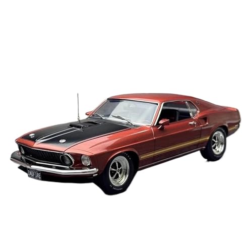 YRXIAO Modellbausatz Auto 1:18 Für Mustang Mach1 1969 Muscle Car Vintage Auto Legierung Auto Modell Hobby Display Modell Autos Desktop Dekoration Für Wohndekorationen von YRXIAO