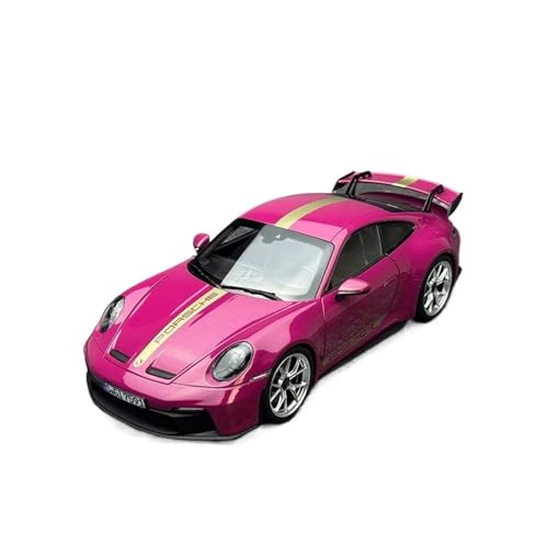 YRXIAO Modellbausatz Auto 1:18 Für Porsche 911 992 GT3 2021 Automodell Sportwagen Metallautomodell Statische Anzeige Heimdekoration Modellautos Für Wohndekorationen(Red) von YRXIAO