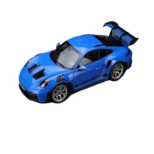 YRXIAO Modellbausatz Auto 1:18 Für Porsche 911 GT3 RS 2022 Metallautomodell Statische Sammlung Heimdekoration Modellautos In Limitierter Auflage Für Wohndekorationen(Blue) von YRXIAO